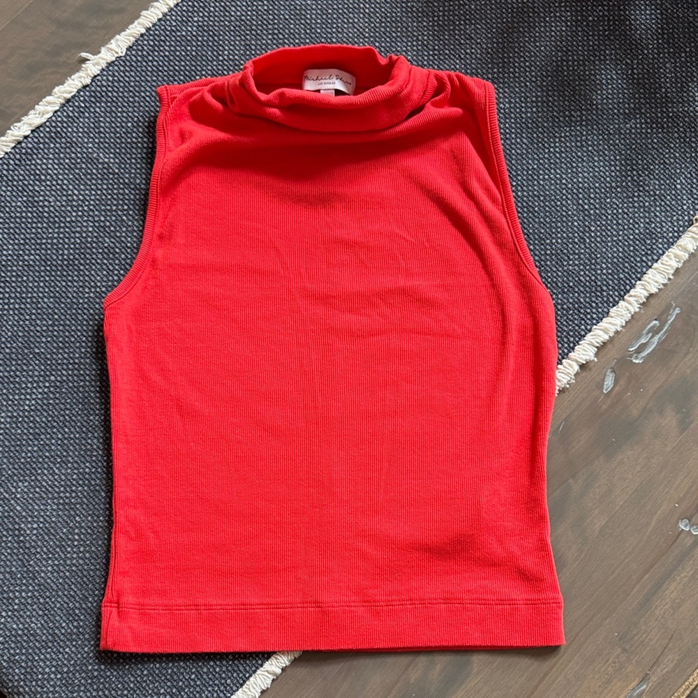 Michael Stars Vibrant Red Knit Top